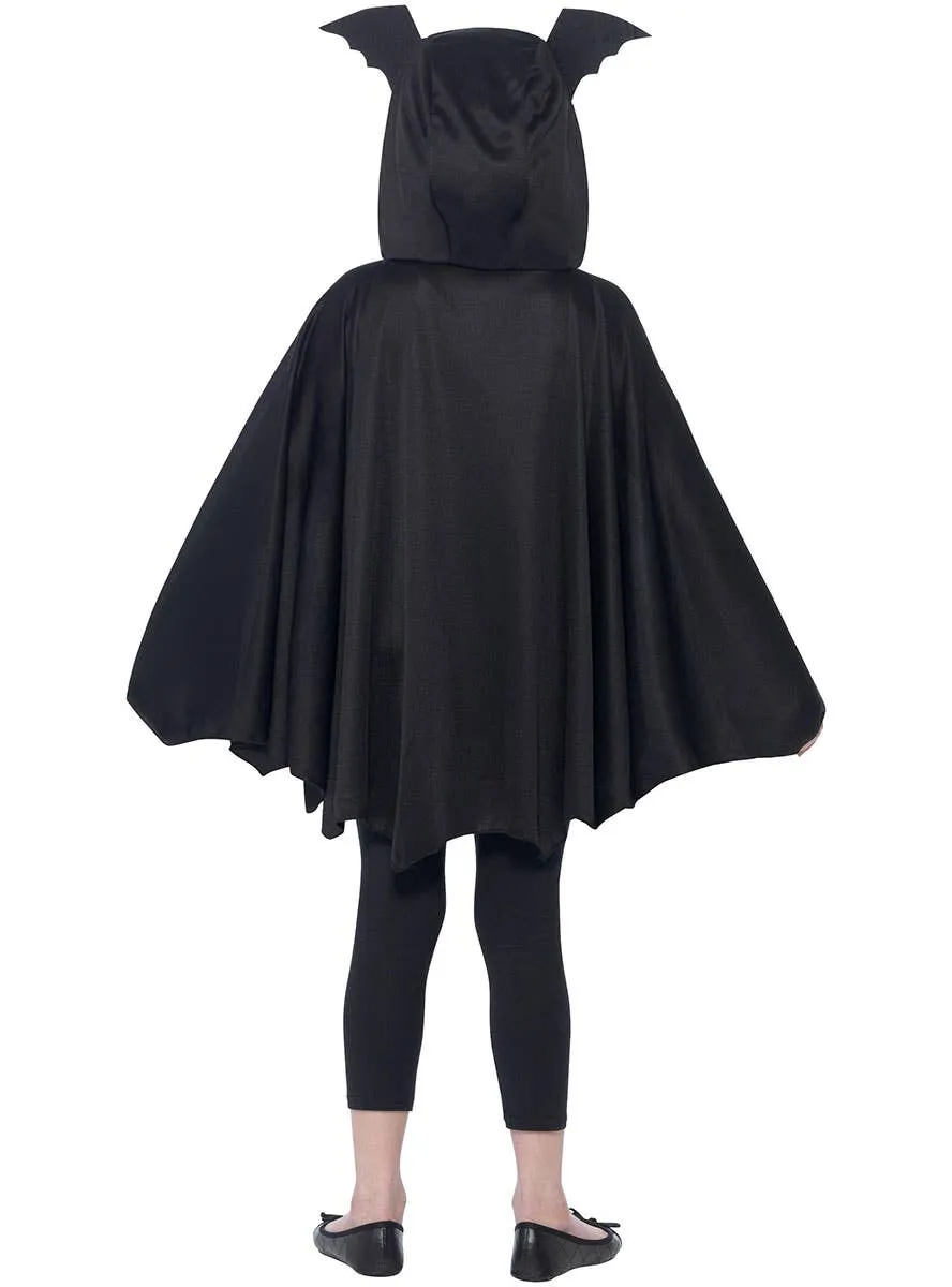 Vampire Bat Girls Hooded Halloween Costume Cape