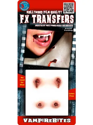 Vampire Bites Hollywood Quality 3D FX Transfer Wound