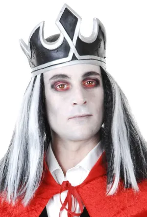Vampire King Latex Crown with Hair