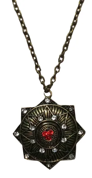 Vampire Medallion Halloween Costume Necklace