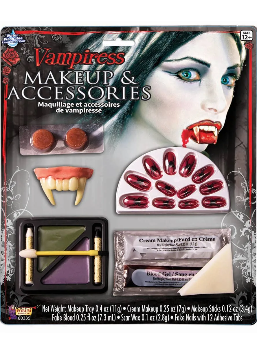 Vampiress Special FX Costume Makeup and Accessories Set