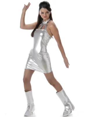 Vanessa Kensington Womens Silver Austin Powers Costume