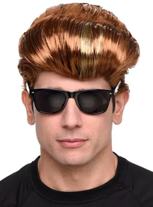 Vanilla 90s Rapper Mens Auburn Costume Wig