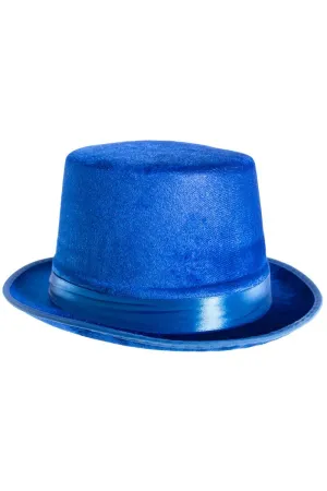 Velvet Blue Adults Costume Top Hat