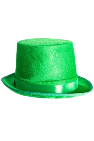 Velvet Green St Patrick's Day Costume Top Hat