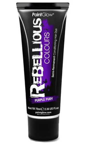 Vibrant Semi Permanent Purple Fury Hair Dye - Small 13ml