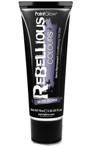 Vibrant Semi Permanent Silver Storm Hair Dye - Small 13ml