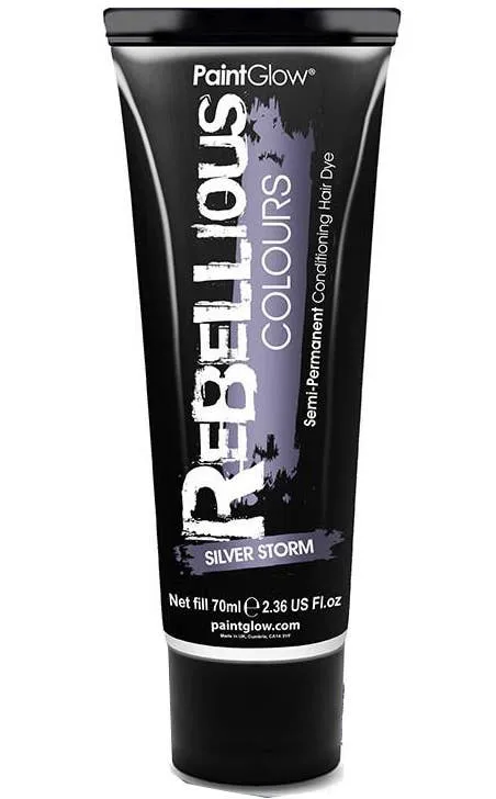 Vibrant Semi Permanent Silver Storm Hair Dye - Small 13ml