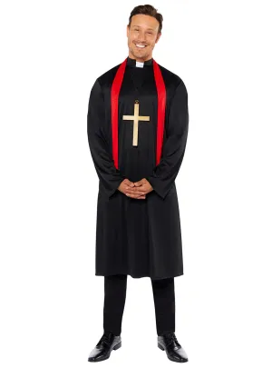 Vicar Mens Religious Plus Size Priest Costume