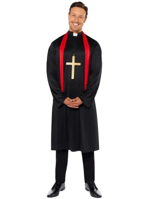 Vicar Mens Religious Priest Costume