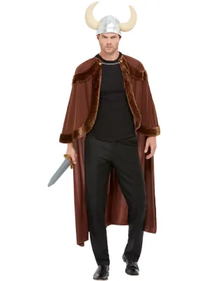 Vicious Viking Mens Cape and Helmet Costume Set