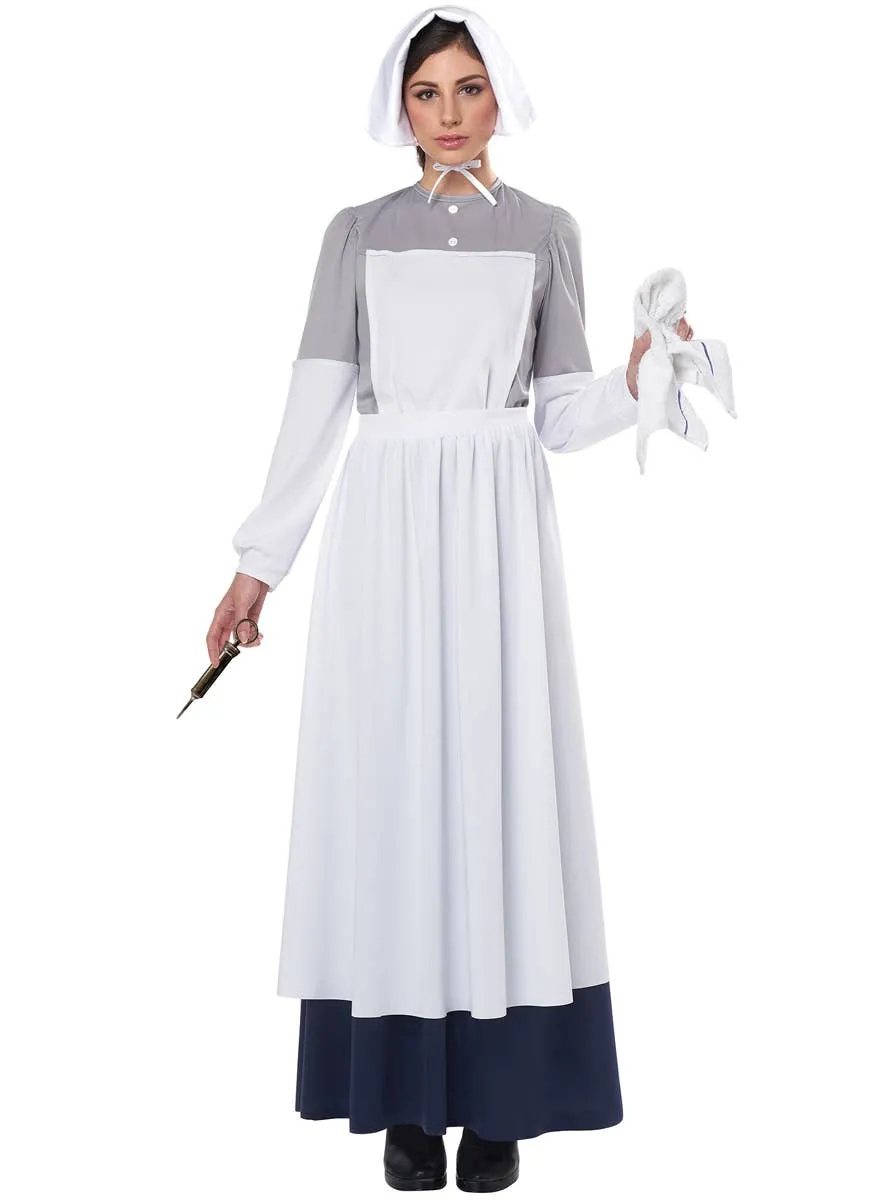 Victorian Civil War Nurse Womens Dress Up Costume