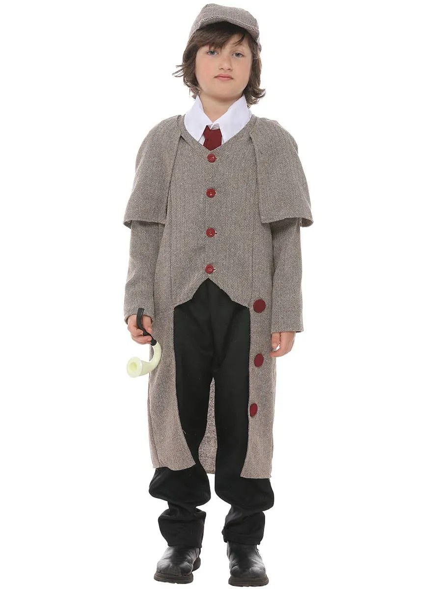 Victorian Detective Boys Sherlock Book Week Costume