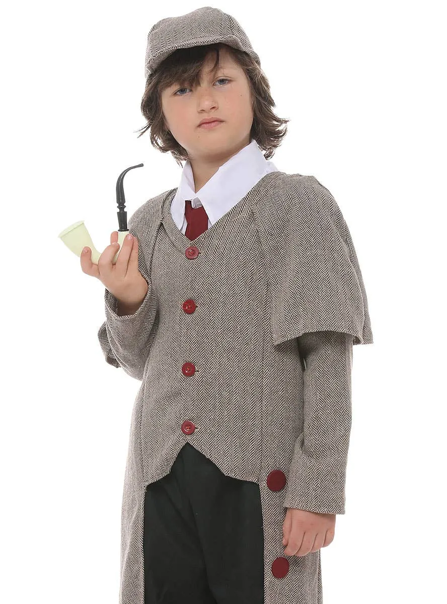Victorian Detective Boys Sherlock Book Week Costume