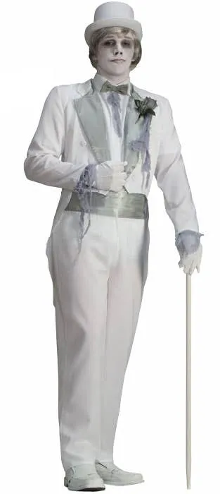 Victorian Ghost Groom Mens Halloween Costume