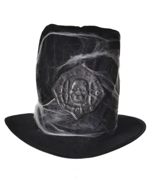 Victorian Grave Digger Black Halloween Costume Hat