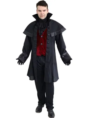 Victorian Vampire Mens Halloween Dress Up Costume