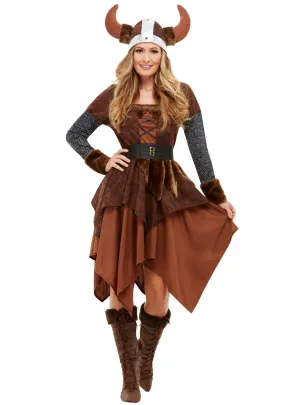 Viking Barbarian Queen Womens Medieval Costume