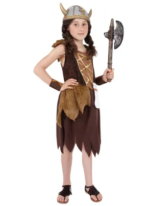 Viking Girls Fancy Dress Costume