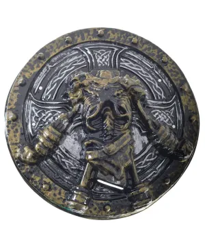 Viking Lord Silver and Gold Costume Shield