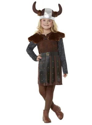 Viking Princess Girls Medieval Fancy Dress Costume