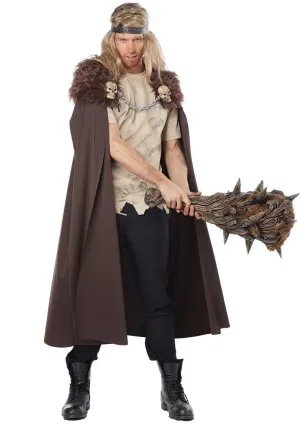 Viking Warlord Adults Brown Fur Costume Cape