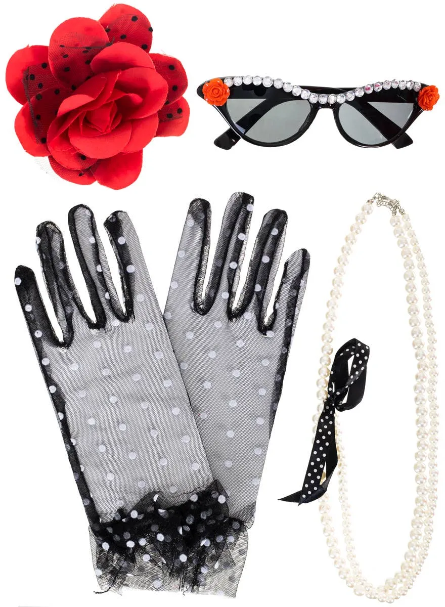Vintage 1950s Style Costume Accessory Kit