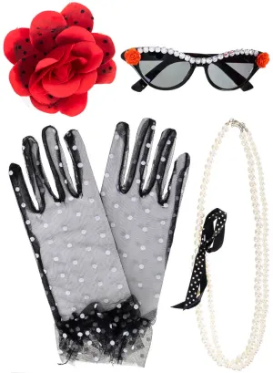 Vintage 1950s Style Costume Accessory Kit