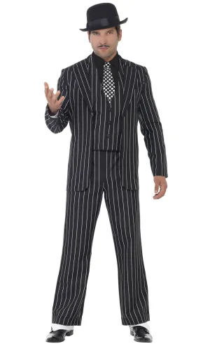 Vintage Gangster Mob Boss Mens 1920s Costume