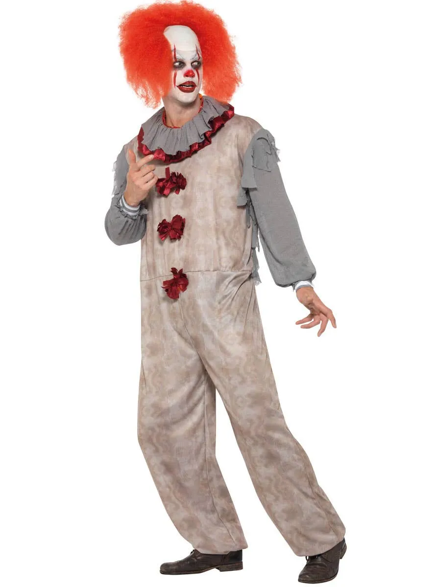 Vintage Horror Movie Clown Mens Halloween Costume