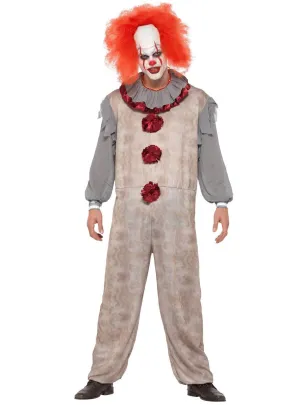 Vintage Horror Movie Clown Mens Halloween Costume