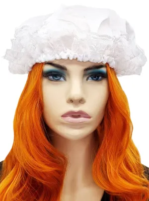 Vintage Lace Trim Bonnet Costume Hat