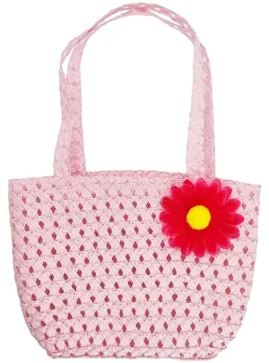 Vintage Woven Pink Hippie Costume Bag