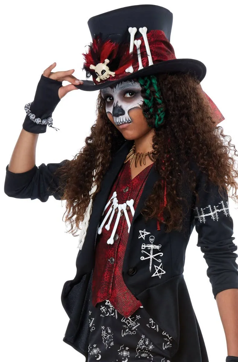 Voodoo Charm Witch Doctor Tween Girls Halloween Costume