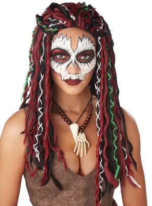Voodoo Priestess Womens Costume Wig