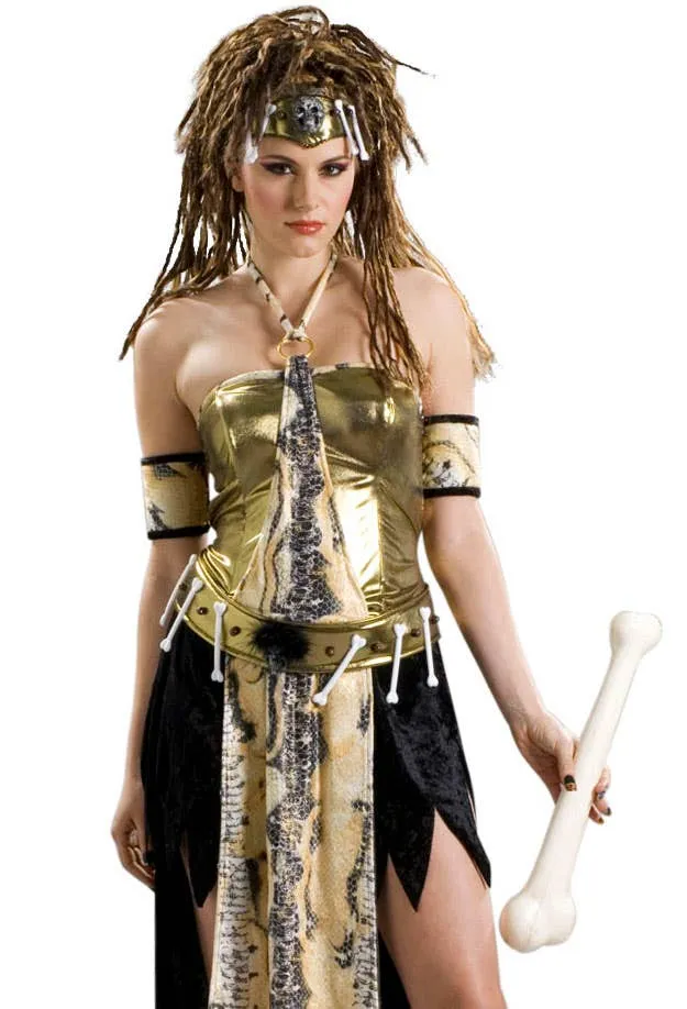 Voodoo Priestess Womens Stone Age Costume