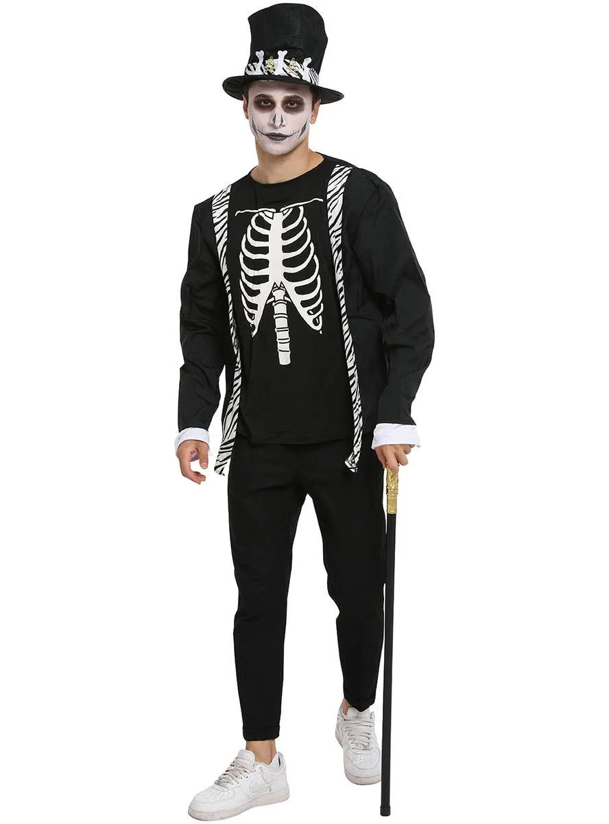 Voodoo Skeleton Mens Halloween Costume