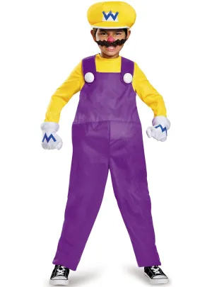 Wario Deluxe Boys Super Mario Book Week Costume