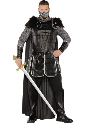 Warrior King Mens Medieval Fancy Dress Costume