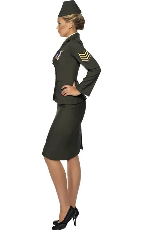 Wartime Officer Womens Costume Uniform