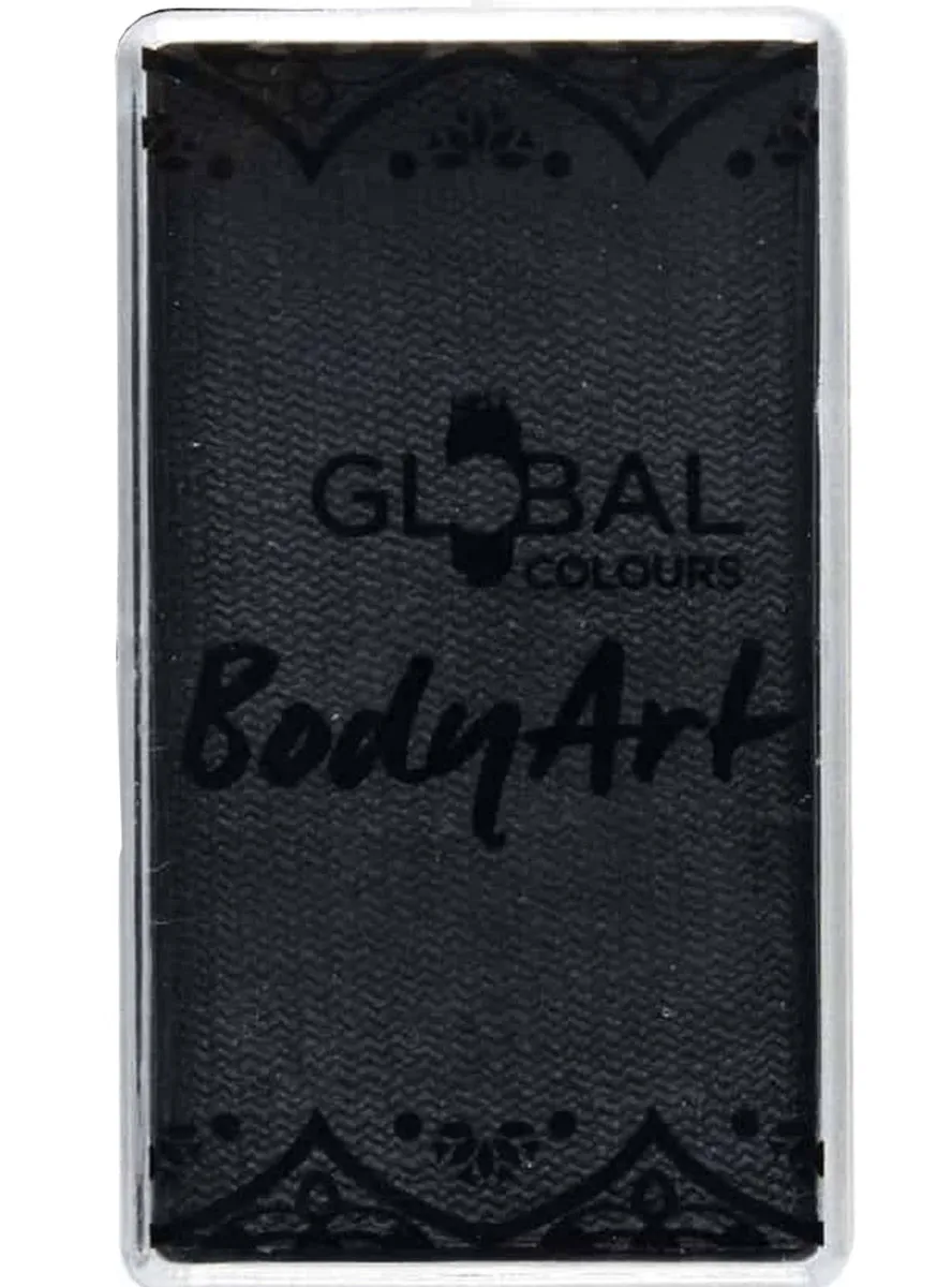 Water Activated Black 20g Face and Body Cake Makeup