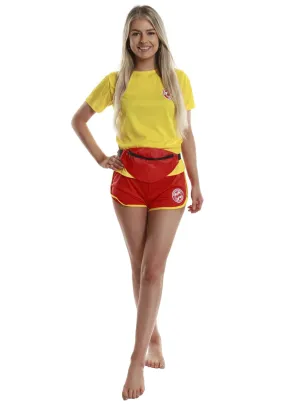Water Safety Plus Size Womens Yellow Lifeguard Costume
