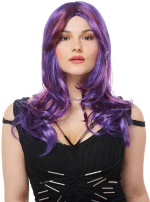 Wavy Purple Passion Womens Costume Wig