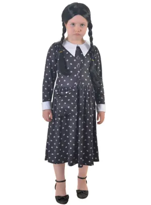 Wednesday Addams Girls Halloween Costume and Bag