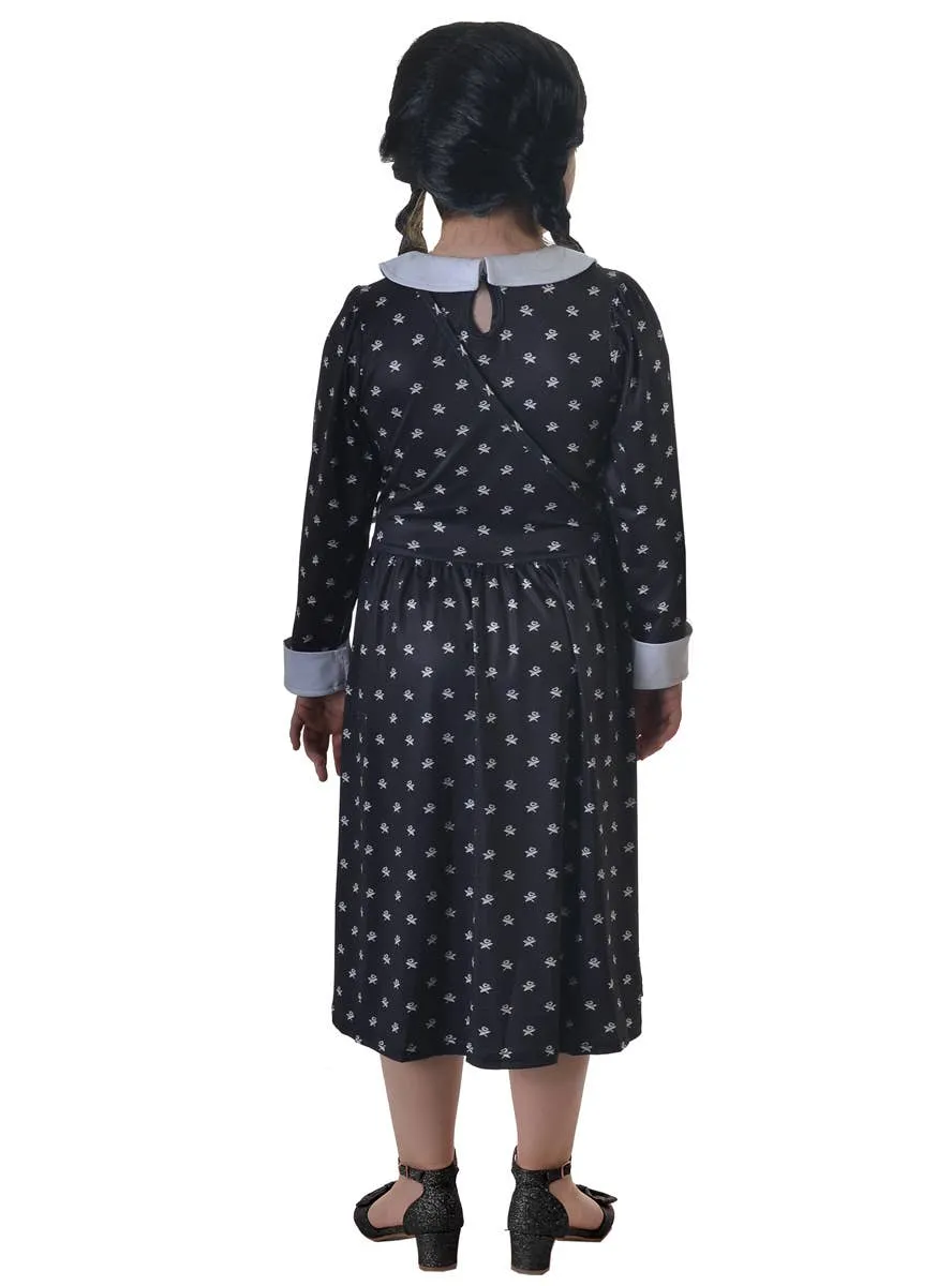 Wednesday Addams Girls Halloween Costume and Bag