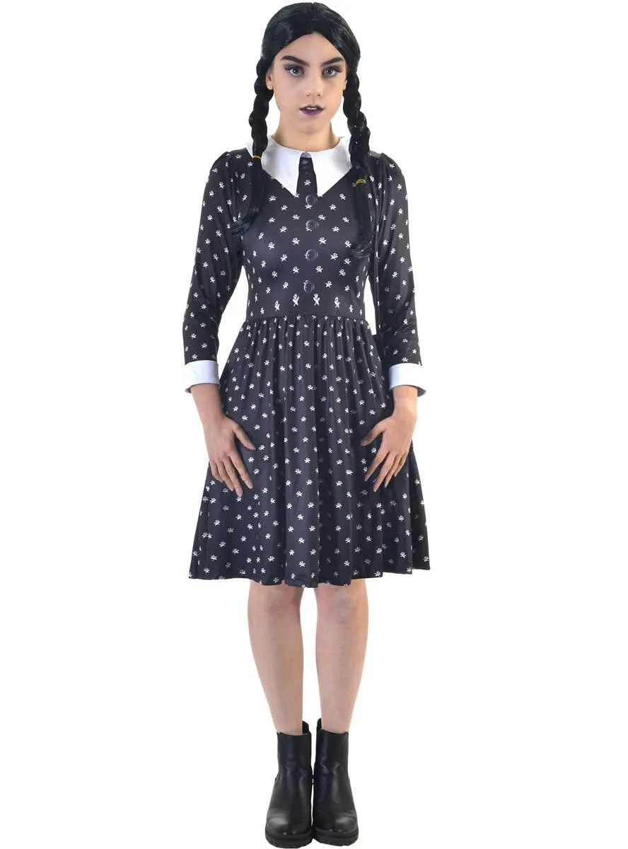 Wednesday Addams Teen Girls Halloween Costume and Bag