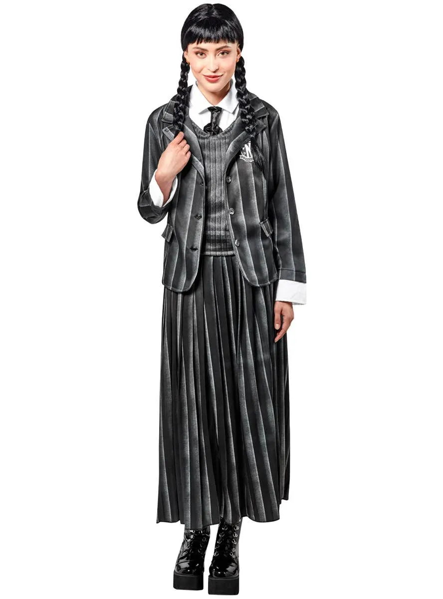 Wednesday Addams Womens Nevermore Academy Uniform Costume