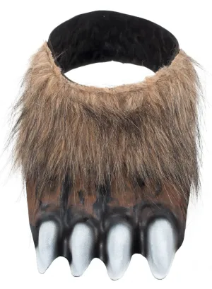 Werewolf Brown Shoe Covers Costume Accessory