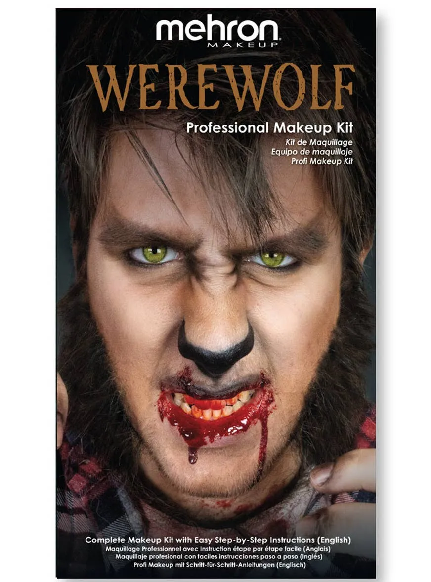 Werewolf Mehron Deluxe Character Makeup Kit