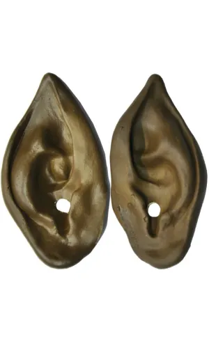 Werewolf Special FX Pointed Brown Latex Ears